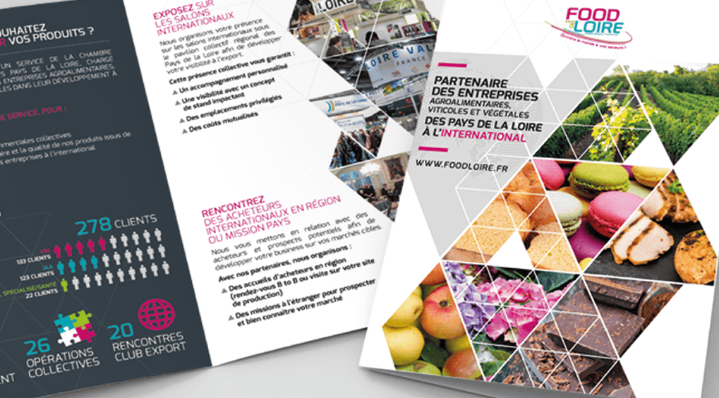 Food loire 1 identité visuelle - support print et web - studio vert anis