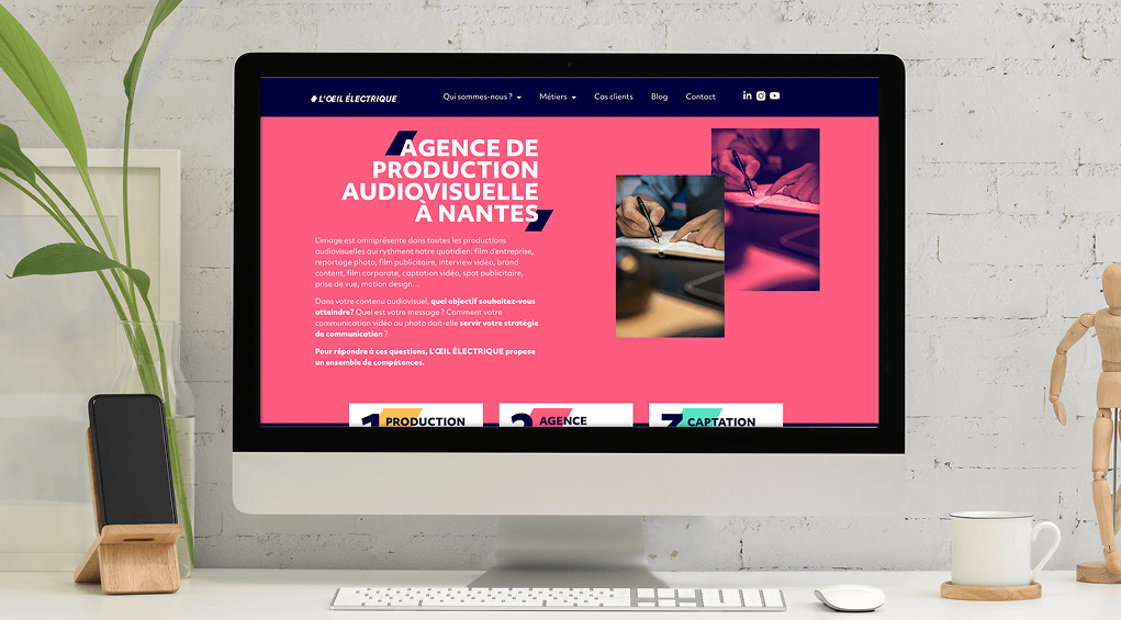 L'oeil électrique 3- webdesign - studio vert anis